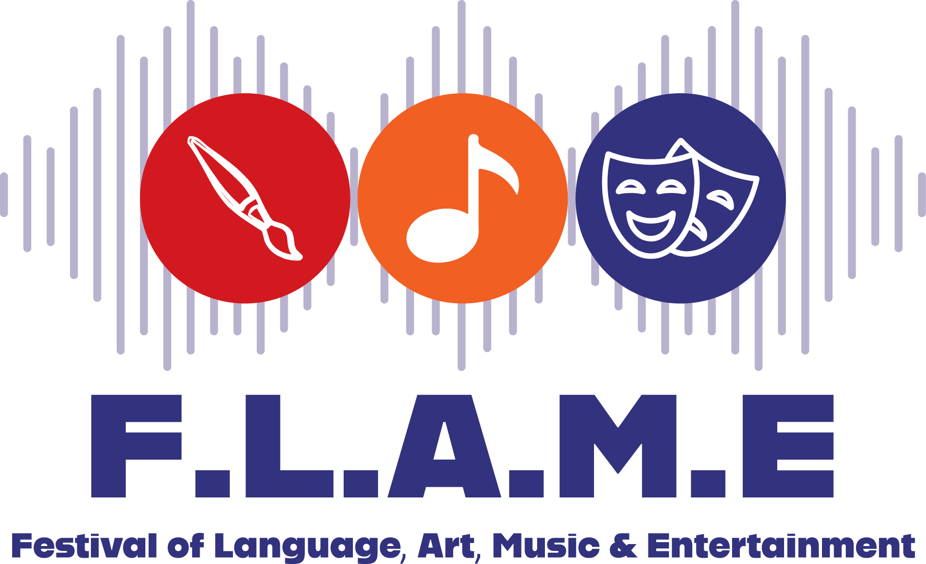 F.L.A.M.E - Festival of Language, Art, Music & Entertainment Logo